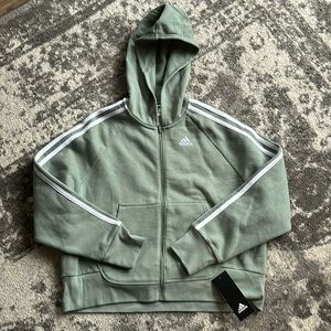 Girl’s Adidas Loose Fit Zip Up